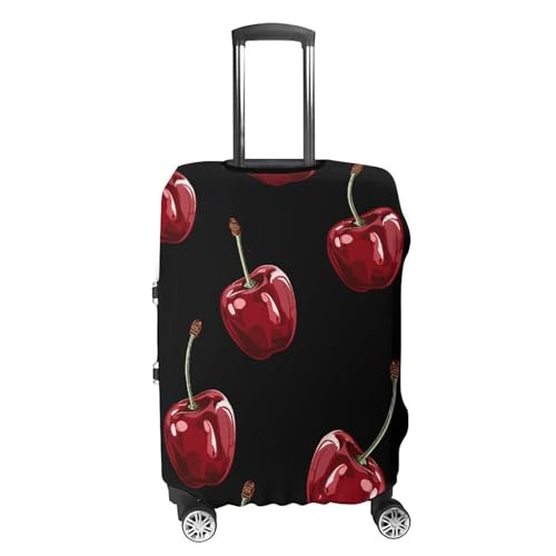 Cherry Cartoon Pattern Luggage Cover, Washable Elastic Suitcase Cover Protector Fit 18-32 Inch Luggage4