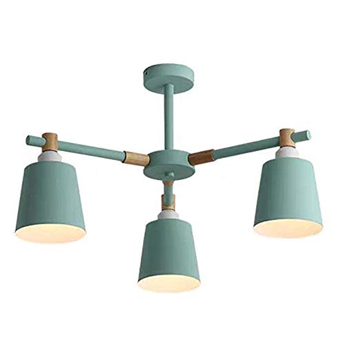 Plafonnier bois vintage E27 style rétro pour illuminer une chambre de fille ou une salle à manger