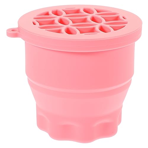TOVINANNA Rejilla De Secado De Taza Retráctil De Silicona Agente De Mudanzas Pro Titular Portátil Manejar Brocha De Maquillaje Lavable Cáscara Limpiadores Hacer Rosa Gel De Sílice