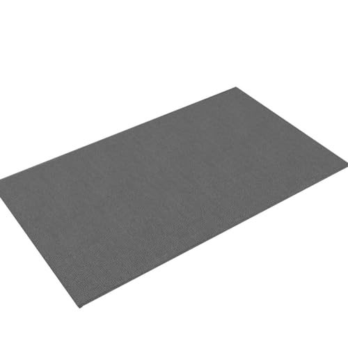Cotton Paradise 20x34 inch 100% Cotton Non Slip Bath Mat Rug, Soft Absorbent Machine Washable, Dark Gray Bath Rug