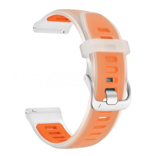 Luksnoc �X�}�[�g�E�H�b�` �x���g 20/22mm �����\ Quickfit �o���h �W�����f�� Fit �K�[�~�� Forerunner570(Orange,20mm)