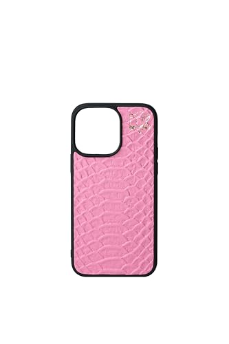 Coque iPhone 16 Pro Max cuir véritable Mamba Rose luxe - 4