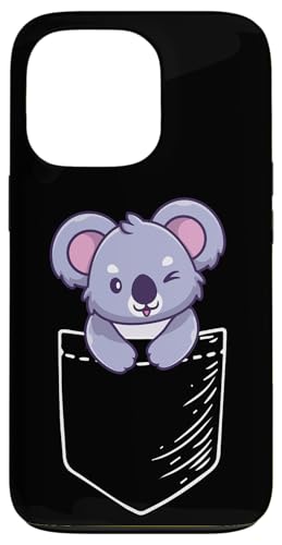 Cute Funny Kids Mens Womens Girls Pocket Koala Lover �X�}�z�P�[�X iPhone 13 Pro �p