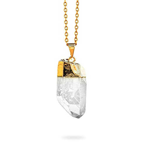 AYANA Clear Quartz Pendant Necklace for...