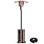 Propane Heater with Sand Box, 48,000 BTU Outdoor Heaters for Patio with Auto-off Safety Protection System, Double-Layer Stainless Steel with Wheels for Backyard, Deck, Garden, Porch