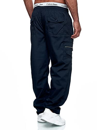 Image of THWEI Mens Cargo Pants Casual Drawstring Athletic Jogger Sports Outdoor Trousers
