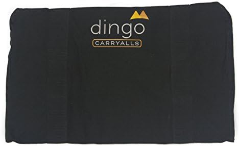 Beach Bag Carryall | Best Large Foldable Canvas Tote for Towels, Blankets, Bonfire Firewood, and Umbrellas | Perfect for Bulky Beach Toy Storage and Groceries | Comfort Grip Handle | Washable (Black)