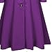 Women's Winter Wool Blend Dress Coats Notch Lapel Single Breasted Trench Coat Fashion Overcoat Jacket Outwear (Purple,Small)