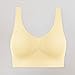 MaMiDay Cotton Bras for Women 5 Pack Sports Bras for Women Seamless Wireless Workout Everyday Sleep Bra Comfortable & Breathable Removeable Pads Beige