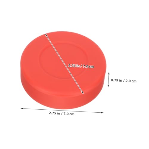 Yardwe Adjustable PVC Flat Hockey Balls with Reusable Mesh Bag for Indoor and Outdoor Training for Beginners2