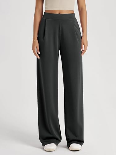 Image of ODODOS Modal Soft Wide Leg Pants for Women High Waist Casual Relaxed Pants with Pockets-27 /29 inch / 31 inch Inseam