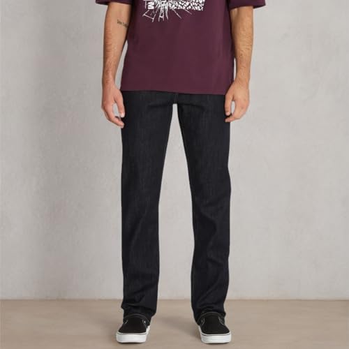 Image of Volcom Men's Solver Stretch Denim Jeans-Modern Fit Pant