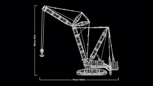 42146 Technic Gru Cingolata Liebherr LR 13000, Kit di Modellismo per Adulti, Costruisci il Miglior Veicolo da Cantiere Telecomandato con App Control+ e Sistema con Argano e Braccio Oscillante - Lego - Immagine 5