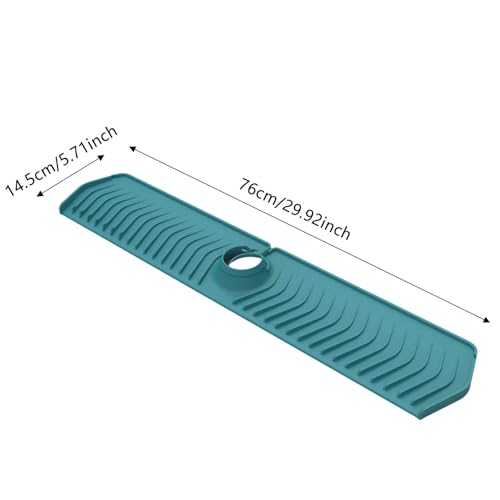 Tapis de robinet de cuisine en silicone noir pliable pour évier