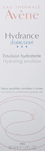 Eau Thermale Avene Hydrance Light Hydrating Emulsion, Daily Face Moisturizer Cream, Non-Comedogenic, 1.3 Fl Oz (Pack Of 1) #TOP1