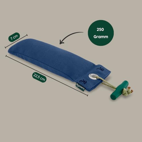 Romneys Junior Dummy 250 g - Für das Hunde- und Apportiertraining, schwimmfähig (blau)