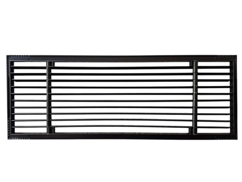 Image of Aluminium Powder Coated liner Grill, Grill for duct,ac jali, hvac, ventilation grill, home grill, ac louver grill,Return Air Grill for Wall, Sidewall and Ceiling (BLACK, 18 inch*8 inch)