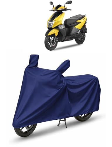 Image of KARKING Bike /SCOOTY Cover for TVS NTORQ with Side Mirror Pocket & Buckle Belt | HIGH Material Quality | Weather Resistant