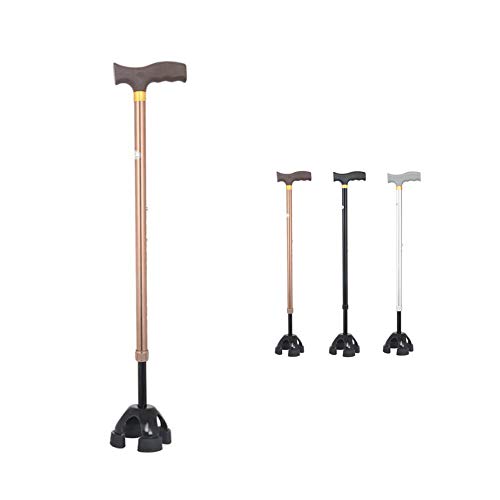 Ausziehbar Gehstock Tragbar Hoehenverstellbar Stock Spazierstock Multifunktional rutschfest Alu TeleskopkrüCke 10 HöHenverstellung Anti-Schock