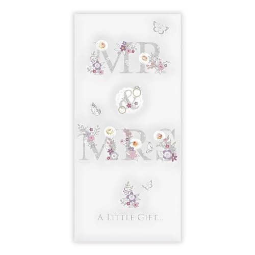 Nigel Quiney Wedding Day Money Wallet Card - Mr & Mrs Floral Design