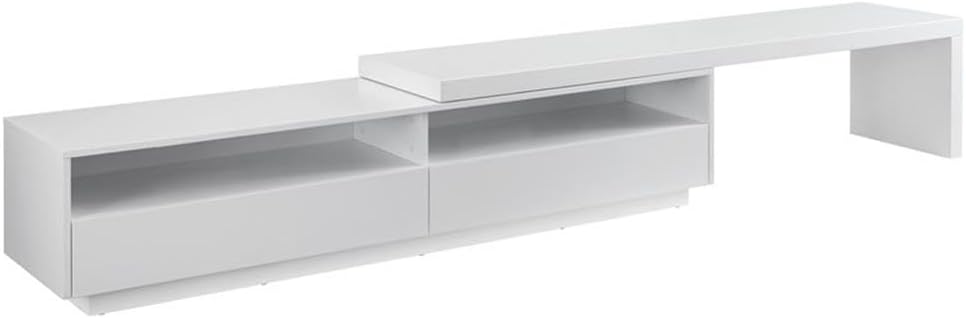 Casabianca Home Celine Entertainment Center, 18 x 79 x 20, Matte White