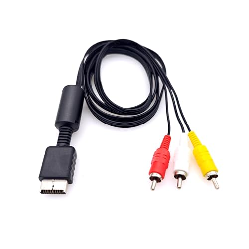 JZK 1.8m AV Kabel für PS2 PS3, AV zu RCA Composite Audio Video Kabel, TV Kabel für PlayStation 2/3
