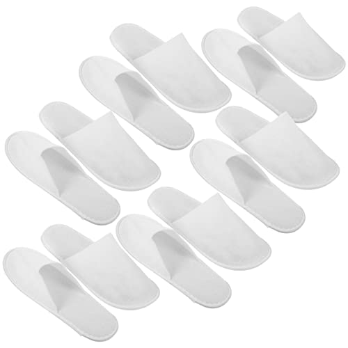 Ipetboom 12 Pair Pack Non-slip House Slippers for Guests Wedding Spa Travel Hotel Use