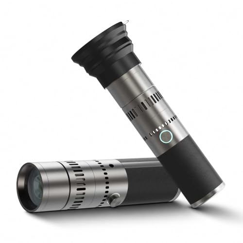 Image of Simpex FL-50 RGB Photography Flashlight Portable 50W LED Video Light with Professional Optical Lens, Adjustable Focus Beam, 22 Projection GOBOs, 4 Color Modes, CRI95+, 4500mAh Battery, Type-C Charging