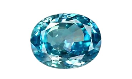 Natural Blue Zircon Stone 12.25 Ratti 11.37 Carat Original Certified Blue Zircon Loose Gemstone Making for Ring Bracelet Pendant Size Gemstone (A51)-image-47