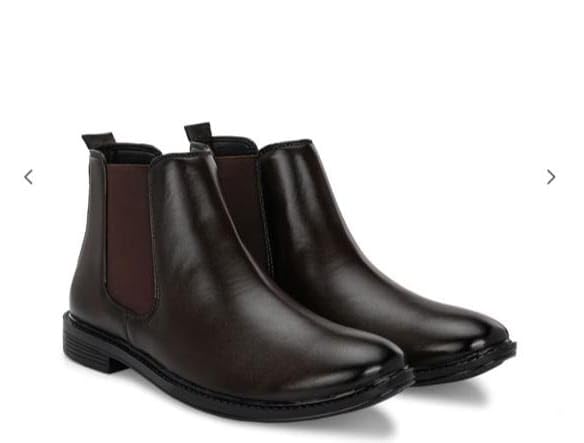 Image of Men Casual Comfortable Chelsea Slip-On Outdoor Synthetic Leather