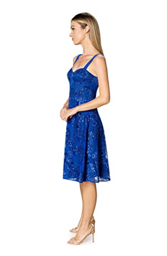 Image of Dress The Population Women's Adelina Fit and Flare Midi Dress