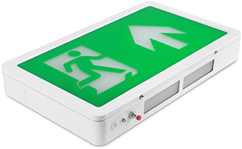 Bright Source 4w LED Maintained or Non Maintained Emergency Exit Box Sign with Up Arrow Only, 3 Hour Emergency Mode with Recharging Battery, for Corridors, Offices, Shops & Warehouses