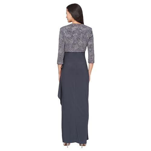 Image of Alex Evenings Women's Empire Waist Bolero Jacket Dress (Petite and Regular Sizes) - Close Out