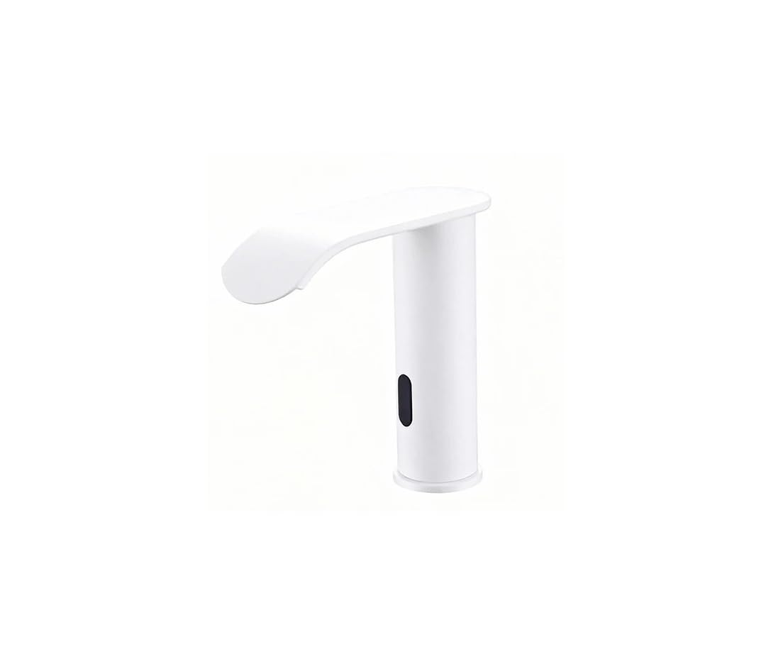 Robinet automatique KLVN blanc : fini le gaspillage d'eau au lavabo grâce au capteur