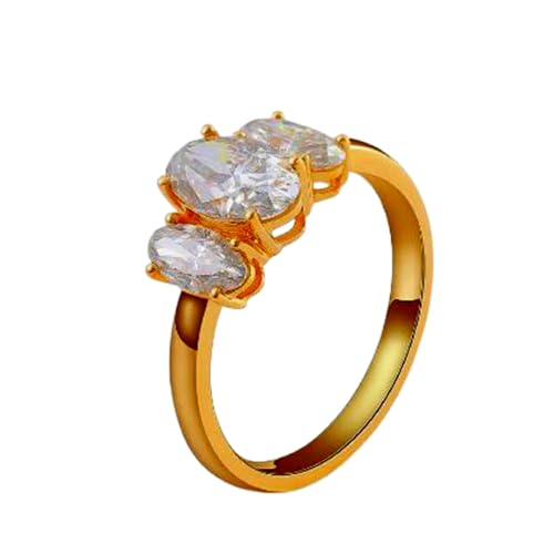 Bague en moissanite DEF-VVS et argent plaqué or 14k, éclat prestigieux
