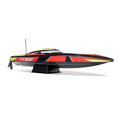 pro boat sonicwake v2 3634 self-righting brushless rc boat deep-v rtr batteries and charger not inccuded black prb08032v2t1