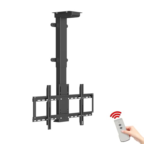 Soporte TV motorizado para Pantallas de Plasma/LCD/LED de 32 70 Pulgadas, Soporte TV Techo automático con Mando a Distancia, VESA máx. 600x400 mm, soporta hasta 60 kg (730 1730mm)