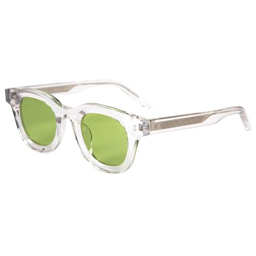 Lunettes de soleil rétro de forme ovale MUTYNE en acétate mixte