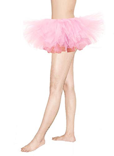 Cahcyelilk Women's Sweet Cute Pink Tutu Mini Puffy Halloween Girls Birthday Photography Pig Costume Table Decoration Ballerina Ballet Light Pink Plus Size #TOP1