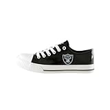 FOCO Las Vegas Raiders NFL Womens Team Color Metallic Sneakers - 8