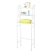 Produktbild EBTOOLS Toilettenregal, 3-Tier Badregal Eisen Waschmaschinenregal Badezimmerregal WC-Regal für Badezimmer von Haus und Hotel 56 x 25 x 151cm(Blanc)