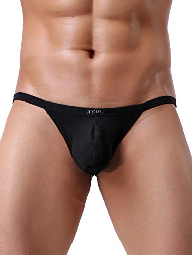 iKingsky Men's Modal Pouch G string Sexy Low Rise Thong Underwear4
