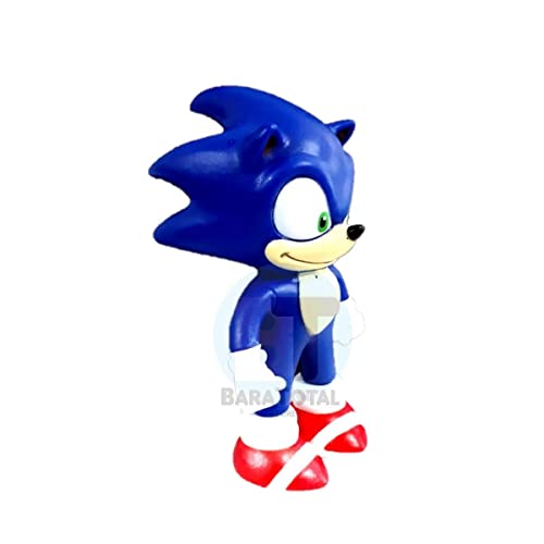 Boneco Sonic 16cm Sega Coleção + Caneca Azul 350ml