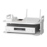 Denpetec Floating Shelf for TV Components,TV Box Shelf Thick DVD Player, Wall Hanging Shelf...