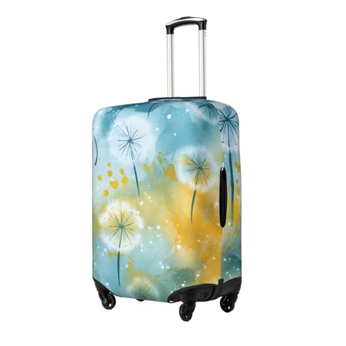 Dandelion Flower Luggage Cover Washable Elastic Suitcase Cover Anti-Scratch Travel Luggage Protector Covers for Kids Adult L fits 25-28 inch Suitcase2