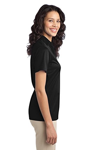 Port Authority Ladies Silk Touch Performance Polo. L540 Black3