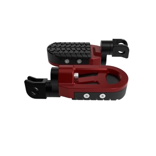 Cale-pied moto DR650 anti-fatigue réglable rouge