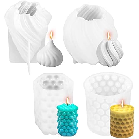Povxlum Silicone Candle Making Moulds Set Cover