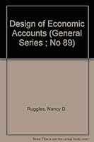 Design of Economic Accounts (General Series ; No 89) 0870142046 Book Cover