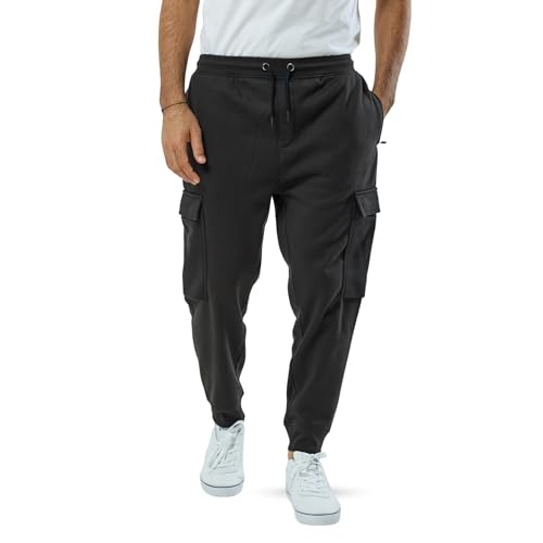 Pantalon de jogging cargo homme avec poches zippées sécurisées